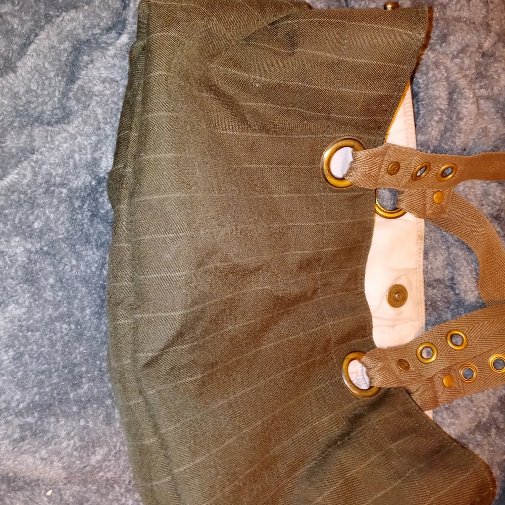 Vintage Roxy green pink canvas bag